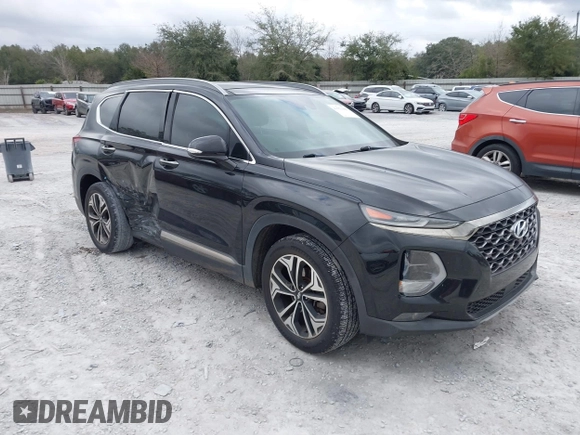 2019 Hyundai Santa Fe Ultimate with VIN 5NMS53AA1KH132335, listed as a IAAI auction lot 41553446 with 79,100 mi miles. Bid and sale history available at carsss.com. Image 1.