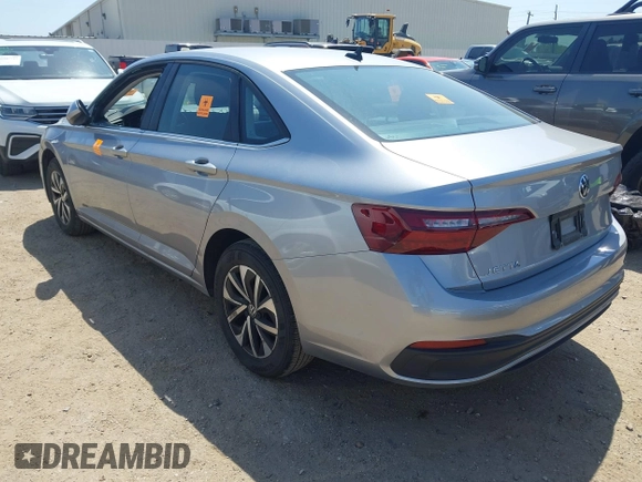 2024 Volkswagen Jetta S with VIN 3VW5M7BUXRM088453, listed as a IAAI auction lot 42000829 with 14,561 mi miles and . Bid and sale history available at DreamBid. Image 3.
