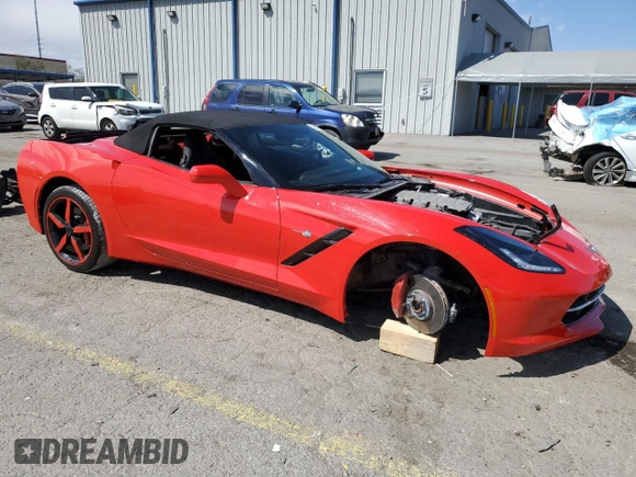 2014 Chevrolet Corvette 1LT z VIN 1G1YB3D70E5112838, wystawiony jako Copart lot #53850505 z przebiegiem Nie podano mil oraz Szkoda całkowita • Salvage title. Historia ofert i sprzedaży dostępna na DreamBid. Obrazek 4.