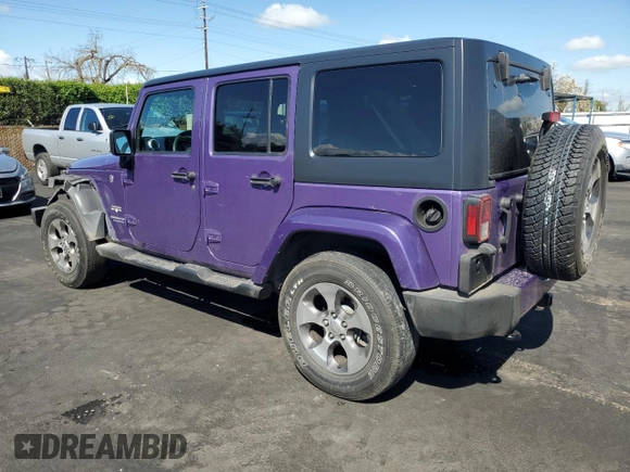 2017 Jeep Wrangler Unlimited Sahara with VIN 1C4BJWEG8HL657654, listed as a Copart auction lot 51763015 with 87,949 mi miles and Salvage Title. Bid and sale history available at carsss.com. Image 2.