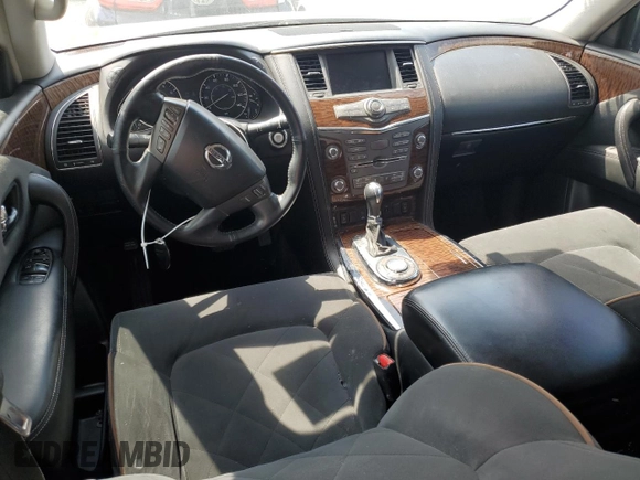 2018 Nissan Armada SV with VIN JN8AY2ND3J9050882, listed as a Copart auction lot 57383364 with 138,342 mi miles and Salvage Title. Bid and sale history available at carsss.com. Image 8.