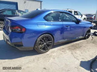 2024 BMW 2 Series 230i with VIN 3MW23CM08R8E17491, listed as a Copart auction lot 48576425 with 10,150 mi miles and Salvage Title. Bid and sale history available at carsss.com. Image 3.