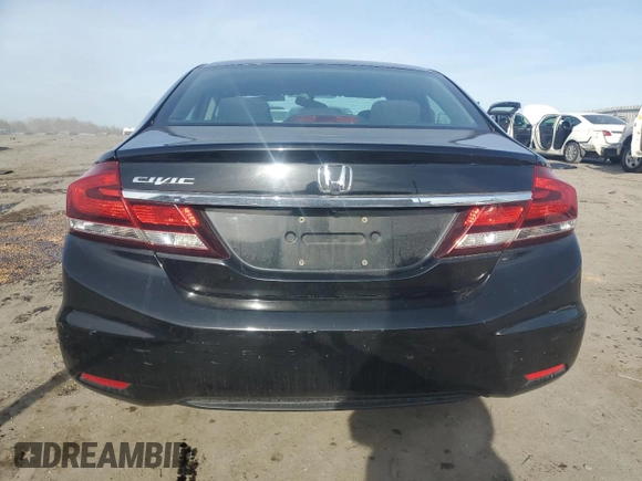 2015 Honda Civic Sedan LX with VIN 19XFB2F55FE259442, listed as a Copart auction lot 43246975 with 87,205 mi miles and Salvage Title. Bid and sale history available at carsss.com. Image 6.
