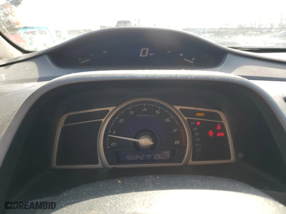 2009 Honda Civic Sdn LX with VIN 2HGFA16589H321472, listed as a Copart auction lot 50612415 with 155,342 mi miles and Salvage Title. Bid and sale history available at carsss.com. Image 9.