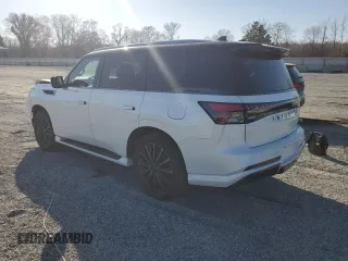 2025 Infiniti QX80 AUTOGRAPH with VIN JN8AZ3CC3S9601746, listed as a Copart auction lot 43391885 with 1,235 mi miles and Salvage Title. Bid and sale history available at carsss.com. Image 2.