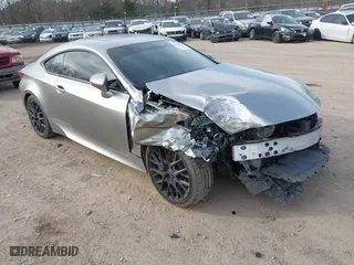 2017 Lexus RC with VIN JTHHE5BC3H5016957, listed as a IAAI auction lot 41190649 with 71,401 mi miles. Bid and sale history available at carsss.com. Image 1.