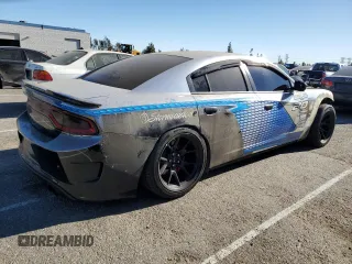 2019 Dodge Charger SRT Hellcat with VIN 2C3CDXL92KH692818, listed as a Copart auction lot 85337284 with 92,283 mi miles and Salvage Title. Bid and sale history available at DreamBid. Image 3.