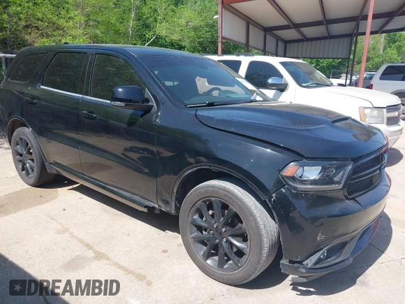 2018 Dodge Durango GT with VIN 1C4RDHDG9JC329457, listed as a IAAI auction lot 41967349 with 127,161 mi miles and . Bid and sale history available at DreamBid. Image 1.