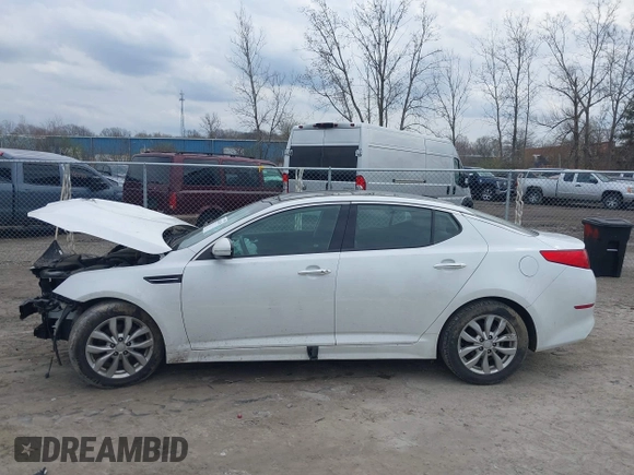 2015 Kia Optima EX with VIN 5XXGN4A77FG509304, listed as a IAAI auction lot 42026439 with 96,144 mi miles. Bid and sale history available at carsss.com. Image 14.
