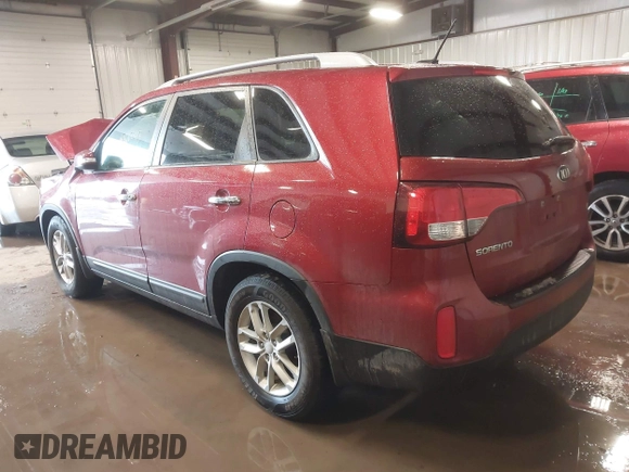2014 Kia Sorento LX with VIN 5XYKT3A65EG474015, listed as a IAAI auction lot 41576643 with 122,665 mi miles. Bid and sale history available at carsss.com. Image 3.