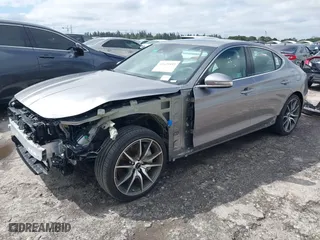 2025 Genesis G70 2.5T with VIN KMTG34SC9SU144387, listed as a IAAI auction lot 41649893 with 1,673 mi miles. Bid and sale history available at carsss.com. Image 19.