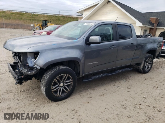 2021 Chevrolet Colorado 4WD Work Truck with VIN 1GCGTBEN2M1275066, listed as a Copart auction lot 80666024 with 44,442 mi miles and Salvage title. Bid and sale history available at DreamBid. Image 1.