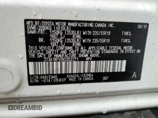 2019 Toyota RAV4 XLE Premium with VIN 2T3A1RFV2KC052271, listed as a Copart auction lot 47288495 with 48,212 mi miles and Salvage Title. Bid and sale history available at carsss.com. Image 13.