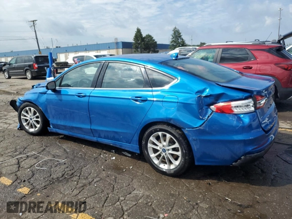 2020 Ford Fusion SE with VIN 3FA6P0HDXLR107953, listed as a Copart auction lot 59684305 with 55,043 mi miles and Non repairable. Bid and sale history available at DreamBid. Image 2.