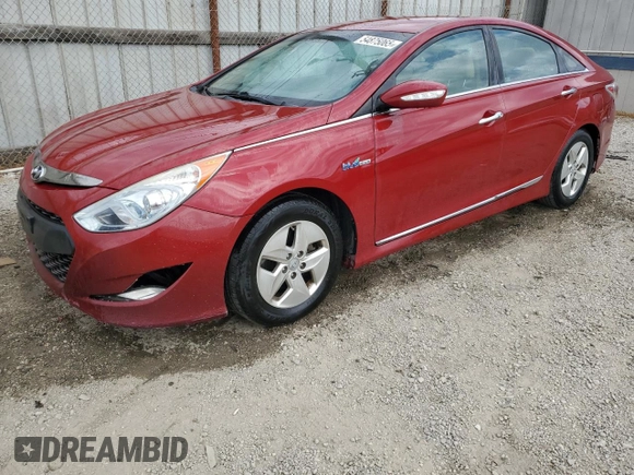 2012 Hyundai Sonata Hybrid with VIN KMHEC4A45CA056029, listed as a Copart auction lot 54875065 with 180,025 mi miles and Clean Title. Bid and sale history available at DreamBid. Image 1.