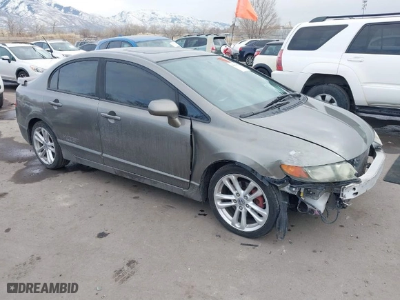 2008 Honda Civic Sdn Si with VIN 2HGFA55598H708796, listed as a IAAI auction lot 41410078 with 105,752 mi miles. Bid and sale history available at carsss.com. Image 1.