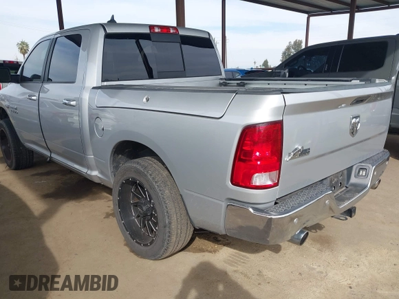 2017 Ram 1500 Big Horn with VIN 1C6RR6LT3HS582981, listed as a IAAI auction lot 41682102 with 125,538 mi miles and . Bid and sale history available at DreamBid. Image 3.