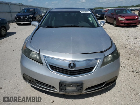 2013 Acura TL Advance z VIN 19UUA9F70DA005210, wystawiony jako Copart lot #59464424 z przebiegiem Nie podano mil oraz Szkoda całkowita • Salvage title. Historia ofert i sprzedaży dostępna na DreamBid. Obrazek 5.