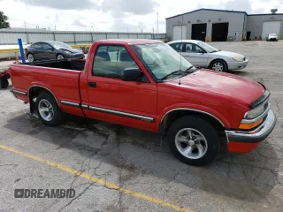 1998 Chevrolet S-10 with VIN 1GCCS14X7WK254161, listed as a Copart auction lot 55741164 with 91,705 mi miles and Salvage Title. Bid and sale history available at carsss.com. Image 4.