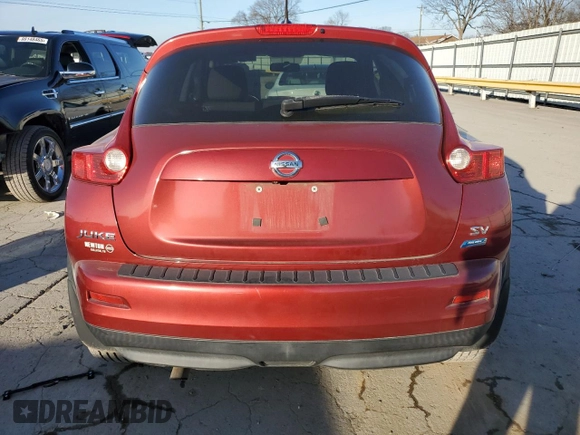 2014 Nissan Juke Nismo with VIN JN8AF5MR9ET357986, listed as a Copart auction lot 87523265 with Not Provided miles and Salvage Title. Bid and sale history available at DreamBid. Image 6.
