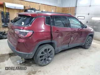 2021 Jeep Compass 80th Anniversary with VIN 3C4NJDEB2MT517099, listed as a Copart auction lot 59578605 with 67,595 mi miles and Non repairable. Bid and sale history available at DreamBid. Image 3.