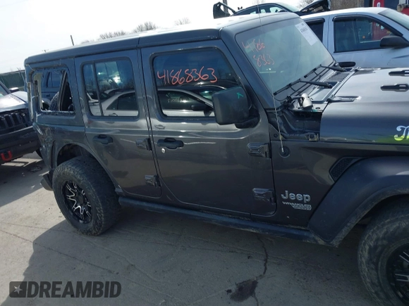 2020 Jeep Wrangler Unlimited Sport S z VIN 1C4HJXDN3LW155884, wystawiony jako IAAI lot #41868363 z przebiegiem 82 901 mil mil oraz . Historia ofert i sprzedaży dostępna na DreamBid. Obrazek 13.