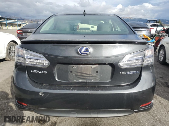 2010 Lexus HS 250h with VIN JTHBB1BA1A2024911, listed as a Copart auction lot 82253104 with 179,710 mi miles and Salvage Title. Bid and sale history available at DreamBid. Image 6.