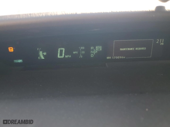 2012 Toyota Prius One with VIN JTDKN3DU6C5489455, listed as a Copart auction lot 44168614 with 170,896 mi miles and Salvage Title. Bid and sale history available at carsss.com. Image 9.