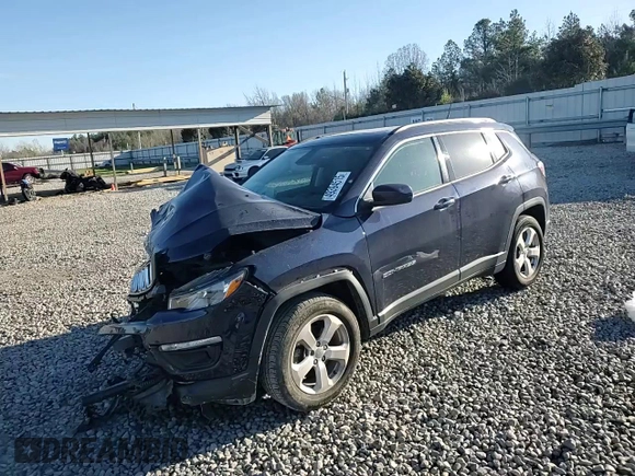 2018 Jeep Compass Latitude with VIN 3C4NJCBB0JT318692, listed as a Copart auction lot 49394515 with 0 mi miles and Salvage Title. Bid and sale history available at carsss.com. Image 12.