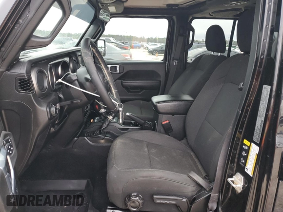 2023 Jeep Wrangler Sport S with VIN 1C4HJXDG6PW695690, listed as a Copart auction lot 45729705 with 1,584 mi miles and Salvage Title. Bid and sale history available at DreamBid. Image 7.