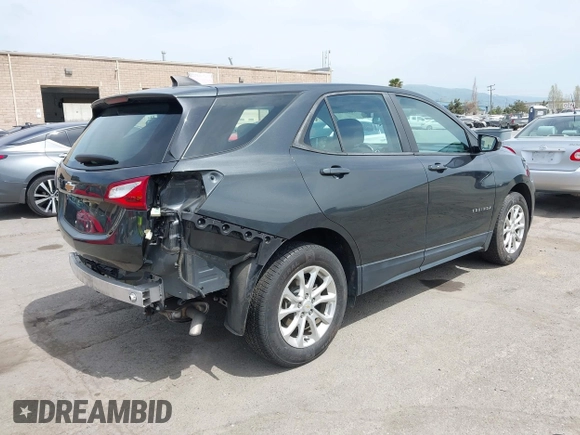 2020 Chevrolet Equinox LS with VIN 2GNAXHEV6L6273594, listed as a IAAI auction lot 42047135 with 56,028 mi miles and . Bid and sale history available at DreamBid. Image 4.