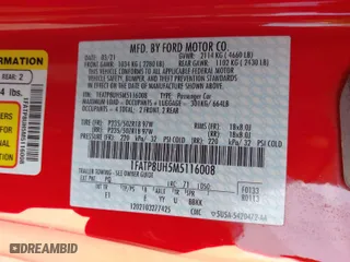 2021 Ford Mustang EcoBoost with VIN 1FATP8UH5M5116008, listed as a IAAI auction lot 41909058 with 59,041 mi miles. Bid and sale history available at carsss.com. Image 9.
