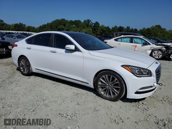 2016 Hyundai Genesis 3.8L with VIN KMHGN4JE4GU107200, listed as a Copart auction lot 64961584 with 100,277 mi miles and Salvage Title. Bid and sale history available at carsss.com. Image 4.