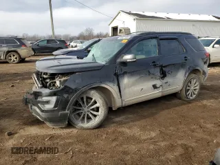 2017 Ford Explorer XLT z VIN 1FM5K8D86HGE16227, wystawiony jako Copart lot #82871484 z przebiegiem Nie podano mil oraz Szkoda całkowita • Salvage title. Historia ofert i sprzedaży dostępna na DreamBid. Obrazek 1.