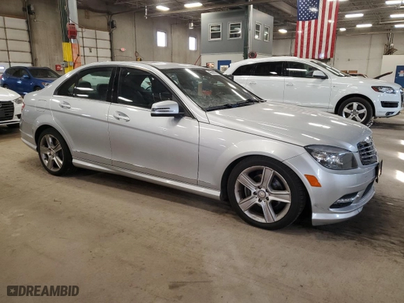 2011 Mercedes-Benz C-Class C 300 Sport with VIN WDDGF8BBXBR157727, listed as a Copart auction lot 48666825 with 87,200 mi miles and Salvage Title. Bid and sale history available at carsss.com. Image 4.