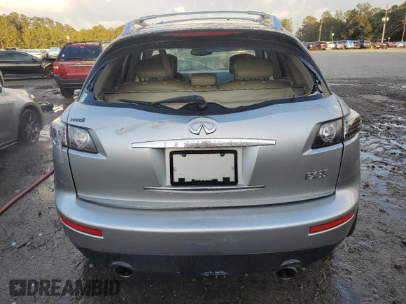 2005 Infiniti FX35 with VIN JNRAS08W65X204274, listed as a Copart auction lot 76914674 with 175,999 mi miles and Salvage Title. Bid and sale history available at carsss.com. Image 6.