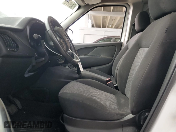 2017 Ram ProMaster City Cargo Tradesman with VIN ZFBERFAB5H6D29435, listed as a Copart auction lot 61988835 with 207,755 mi miles and Salvage title. Bid and sale history available at DreamBid. Image 7.