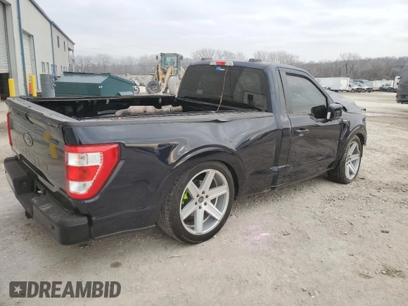 2023 Ford F-150 XL with VIN 1FTMF1C59PKD62145, listed as a Copart auction lot 84638074 with Not Provided miles and Salvage Title. Bid and sale history available at carsss.com. Image 3.