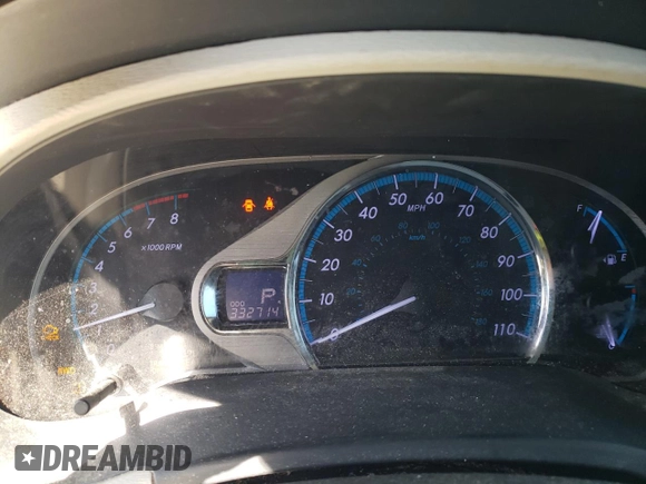 2013 Toyota Sienna XLE with VIN 5TDDK3DC0DS053561, listed as a Copart auction lot 53786685 with 332,714 mi miles and Clean Title. Bid and sale history available at DreamBid. Image 9.