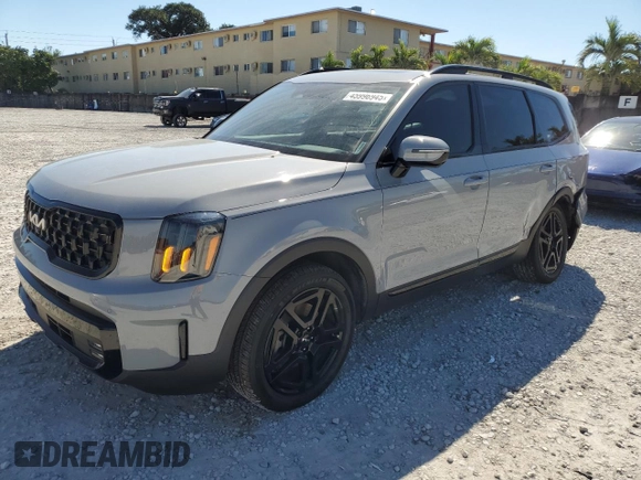 2024 Kia Telluride SX X-Line z VIN 5XYP5DGC5RG429097, wystawiony jako Copart lot #45996945 z przebiegiem 20 071 mil mil oraz Szkoda całkowita • Salvage title. Historia ofert i sprzedaży dostępna na DreamBid. Obrazek 1.