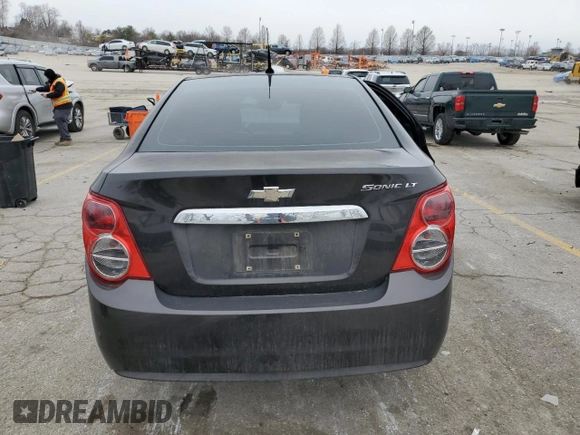 2014 Chevrolet Sonic LT with VIN 1G1JC5SH2E4242891, listed as a Copart auction lot 44350635 with 160,640 mi miles and Salvage Title. Bid and sale history available at DreamBid. Image 6.