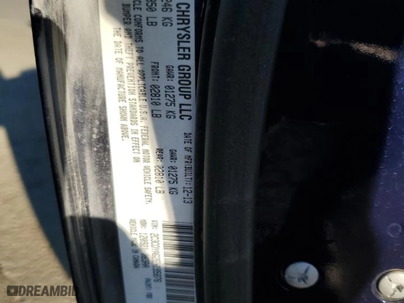 2014 Dodge Challenger SXT with VIN 2C3CDYAG2EH195876, listed as a Copart auction lot 47106235 with 0 mi miles and Salvage Title. Bid and sale history available at carsss.com. Image 15.