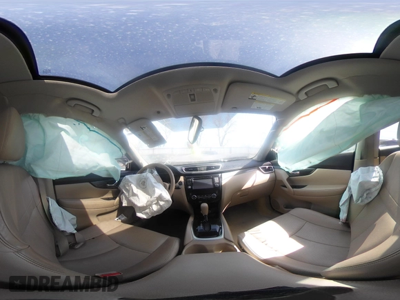 2015 Nissan Rogue SL with VIN 5N1AT2MV9FC813059, listed as a IAAI auction lot 42096904 with 121,494 mi miles and . Bid and sale history available at carsss.com. Image 17.