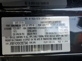 2019 Mazda CX-5 Touring with VIN JM3KFACM0K0667348, listed as a Copart auction lot 46369485 with 71,995 mi miles and Salvage Title. Bid and sale history available at carsss.com. Image 13.