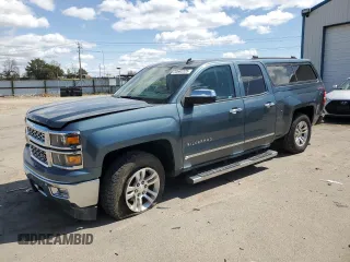 2014 Chevrolet Silverado 1500 LTZ with VIN 1GCVKSEC0EZ302826, listed as a Copart auction lot 53662325 with 62,416 mi miles and Salvage Title. Bid and sale history available at DreamBid. Image 1.
