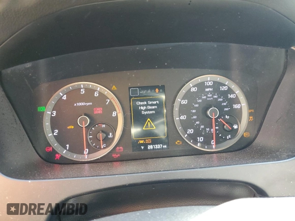 2015 Hyundai Sonata Sport with VIN 5NPE34AB2FH073595, listed as a Copart auction lot 53607015 with 281,337 mi miles and Salvage Title. Bid and sale history available at carsss.com. Image 9.