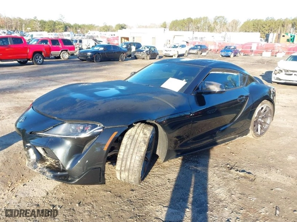 2024 Toyota GR Supra 3.0 with VIN WZ1DB0G01RW067364, listed as a IAAI auction lot 41330053 with 6,500 mi miles. Bid and sale history available at carsss.com. Image 2.