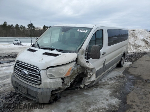 2015 Ford Transit XL with VIN 1FBZX2YM8FKA54542, listed as a Copart auction lot 46326545 with 98,306 mi miles and Salvage title. Bid and sale history available at DreamBid. Image 1.