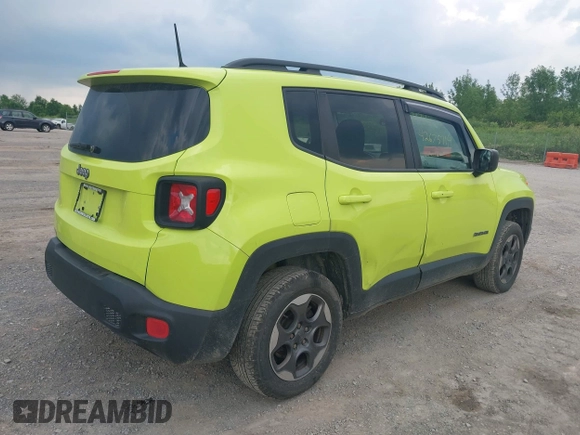 2017 Jeep Renegade Sport with VIN ZACCJBAB1HPF07825, listed as a IAAI auction lot 42675114 with 137,793 mi miles and . Bid and sale history available at DreamBid. Image 4.