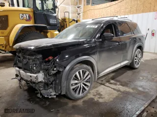 2022 Nissan Pathfinder Platinum with VIN 5N1DR3DK7NC223867, listed as a Copart auction lot 48601215 with 0 mi miles and Salvage Title. Bid and sale history available at carsss.com. Image 1.